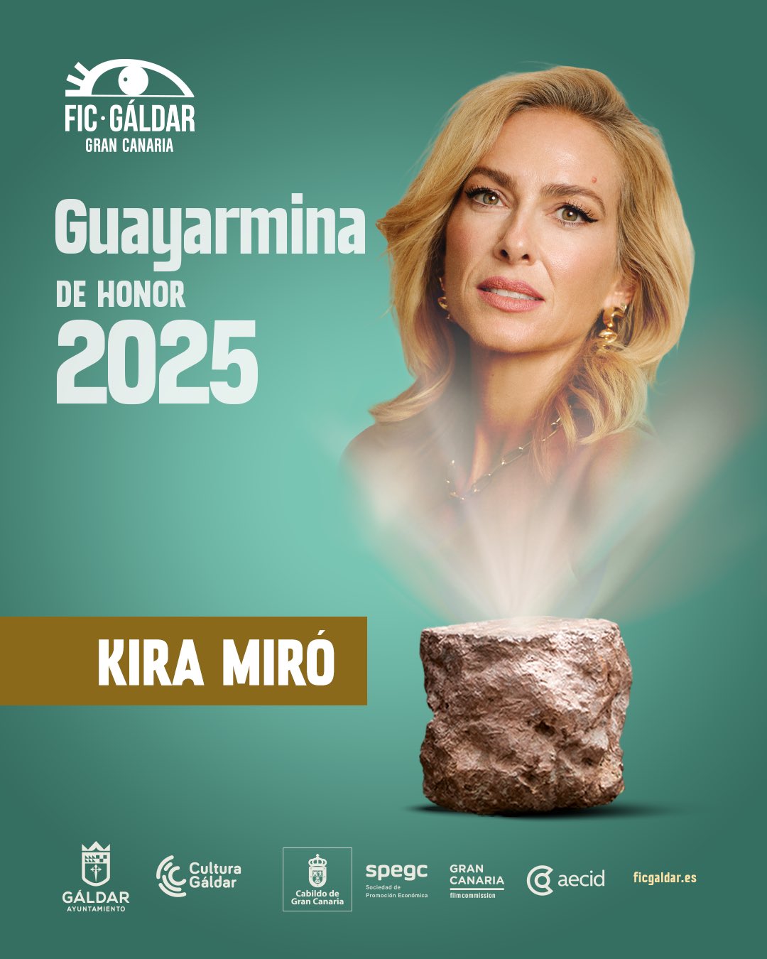 Kira Miró, Guayarmina de Honor del Festival Internacional de Cine de Gáldar 2025
