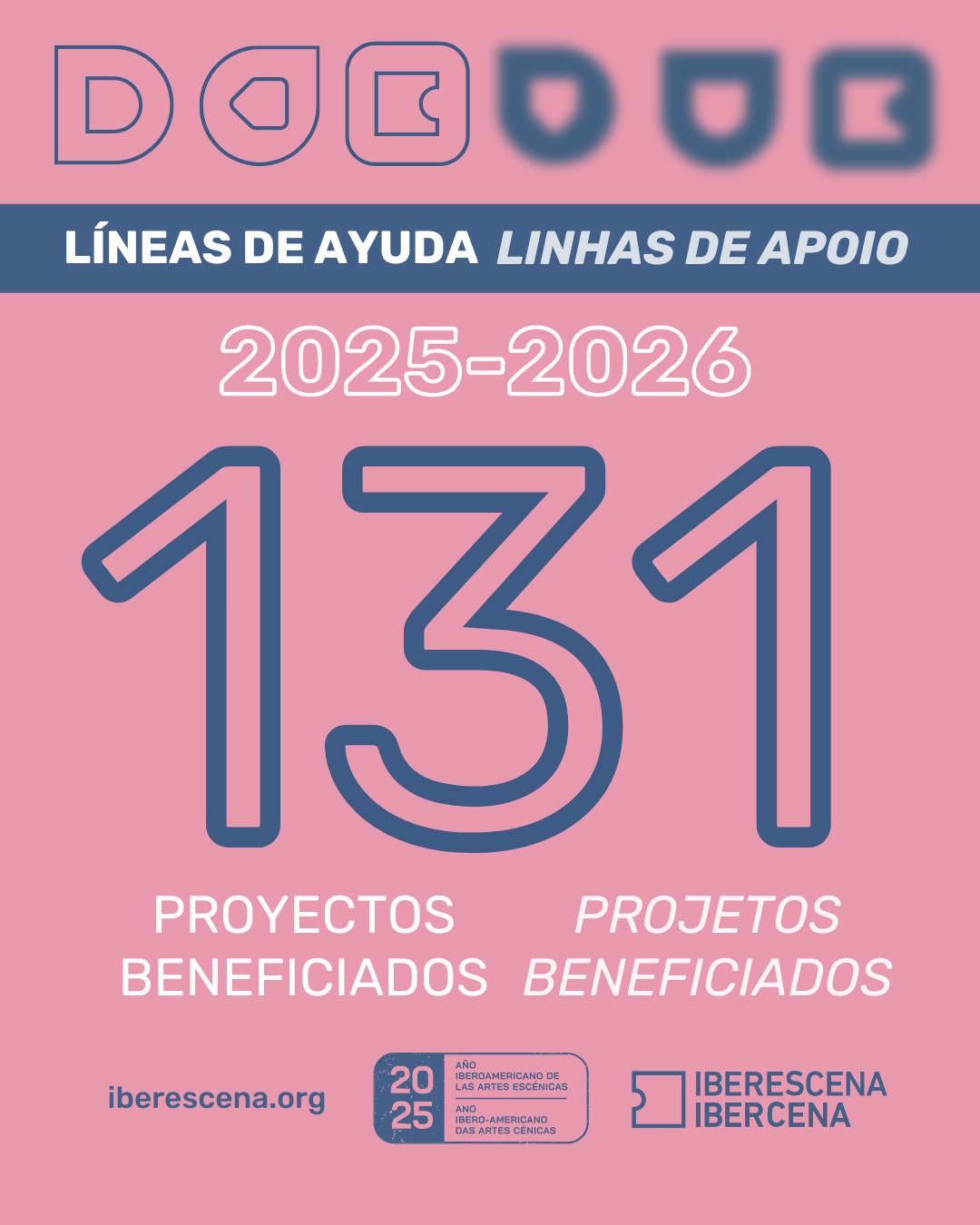 Un total de 131 proyectos son beneficiados en la convocatoria ordinaria de IBERESCENA 2025-2026