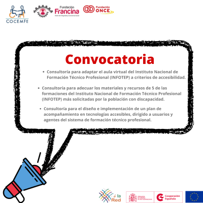 Cartel informativo de Convocatoria